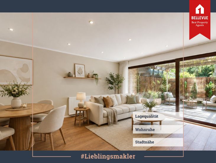 Erdgeschosswohnung || Lagequalität || Wohnruhe || Stadtnähe